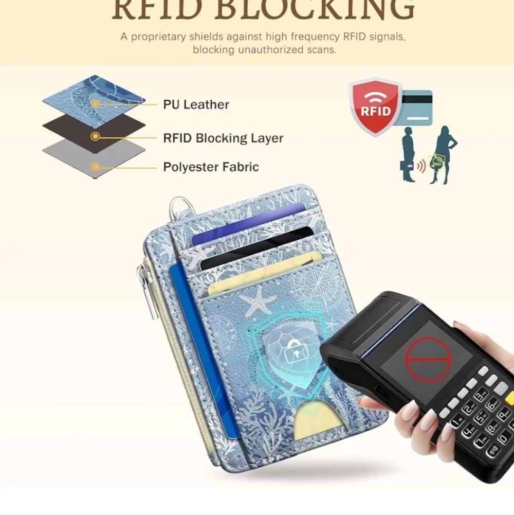 Blue Sea Turtle Phone Wallet Case